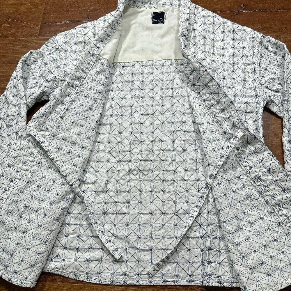 Visvim Japanese Lhamo Kimono Overshirt Jacket Womens 3 L White Embroidered Rare
